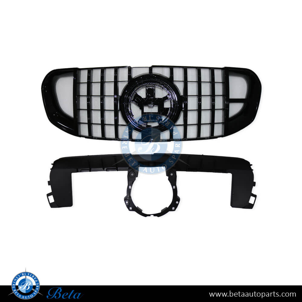 Radiator Grille BBS Look Black Color for Mercedes GLS-Class X167 2020-Up models, Part Number 1678881100 Radiator Grille BBS Look Black Color for Mercedes GLS-Class X167 2020-Up models, Part Number 1678881100